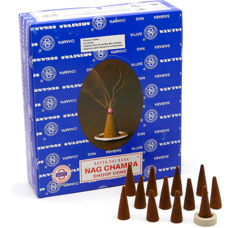 Incienso Nag Champa en Conos