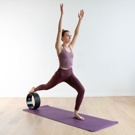 Rueda yoga wheel Samsara negra mandala
