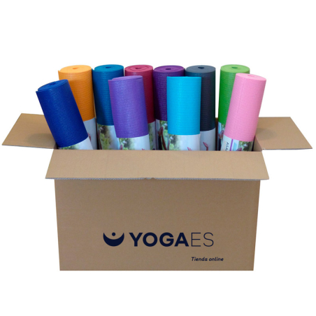 Caja 12 Esterillas Yoga Asana 4,5 mm Antideslizantes | Yogaes