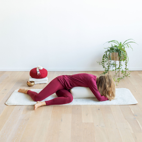 Alfombra de Yoga de Algodón Premium | Natural y Antideslizante