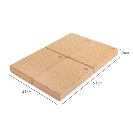 Block de Corcho para Yoga | Bloque Natural 30 × 20 cm | Yogaes