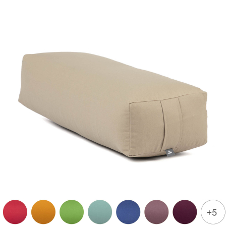 Bolster Rectangular de Yoga | Firme, Natural y Lavable – yogaes.com
