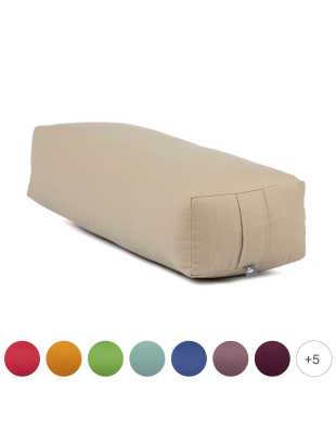 Bolster Rectangular de Yoga | Firme, Natural y Lavable – yogaes.com