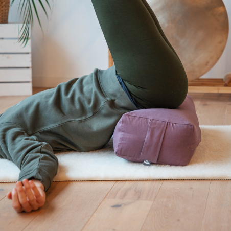 Bolster Rectangular de Yoga | Firme, Natural y Lavable – yogaes.com