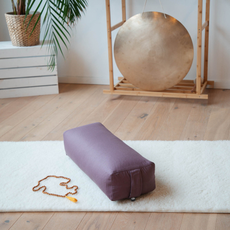 Bolster Rectangular de Yoga | Firme, Natural y Lavable – yogaes.com