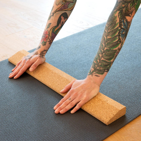 Cuña de Corcho Larga para Yoga | Soporte y Alineación