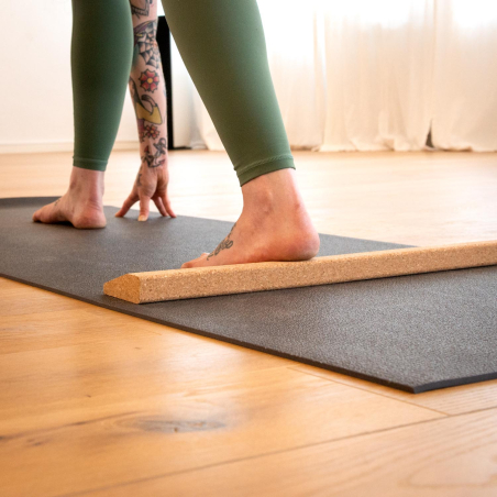 Cuña de Corcho Larga para Yoga | Soporte y Alineación