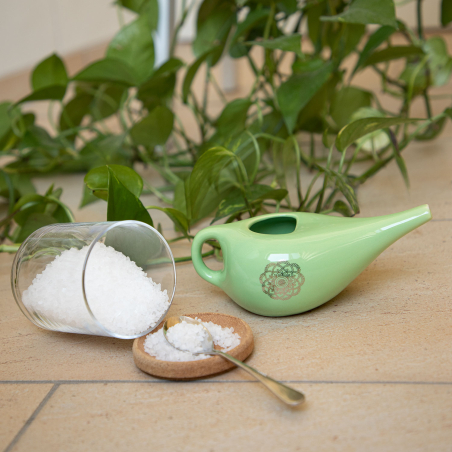 Lota para Limpieza Nasal de Cerámica 250 ml | Jala Neti | Yogaes