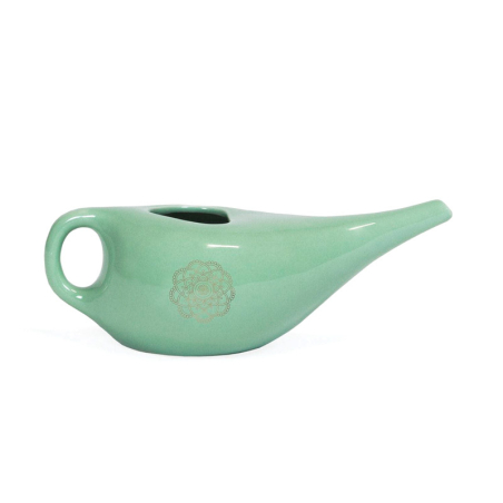 Lota para Limpieza Nasal de Cerámica 250 ml | Jala Neti | Yogaes