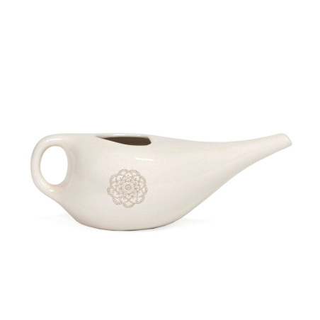 Lota para Limpieza Nasal de Cerámica 250 ml | Jala Neti | Yogaes