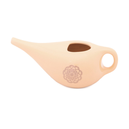 Lota para Limpieza Nasal de Cerámica 250 ml | Jala Neti | Yogaes