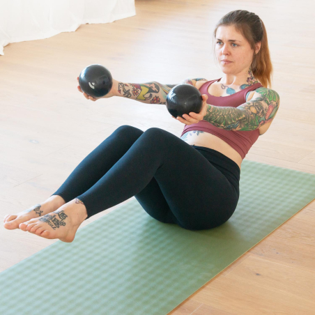 Pelotas Tonificantes Pilates 500 g y 1 kg | Set 2 Bolas Fitness