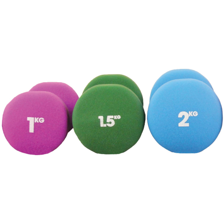Par de mancuernas de neopreno Fitness