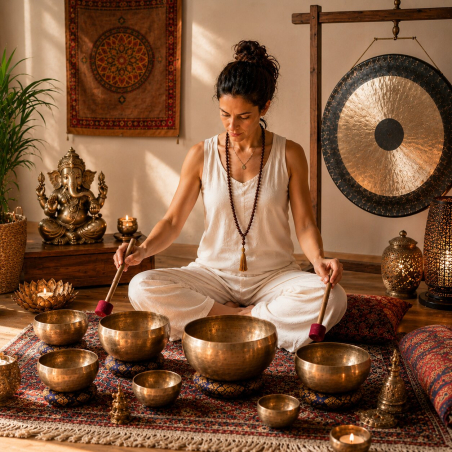Cuenco Tibetano Original Artesanal de 7 Metales | Yogaes