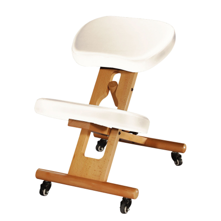 Silla ergonómica de inclinación en madera de haya – Regulable y plegable | Yogaes