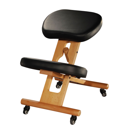 Silla ergonómica de inclinación en madera de haya – Regulable y plegable | Yogaes