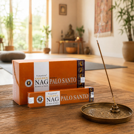 Golden Nag Palo Santo | Incienso Masala Premium 12 x 15 g