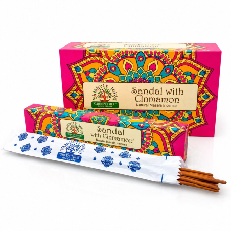 Incienso Namaste India Sándalo con Canela | Masala Premium