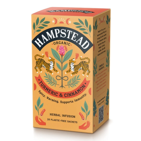 Infusión Cúrcuma y Canela Ecológica Hampstead | 20 Bolsitas