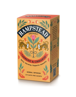 Infusión Cúrcuma y Canela Ecológica Hampstead | 20 Bolsitas