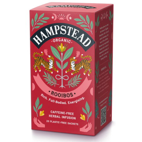 Rooibos Ecológico Hampstead | Sin Cafeína | 20 Bolsitas