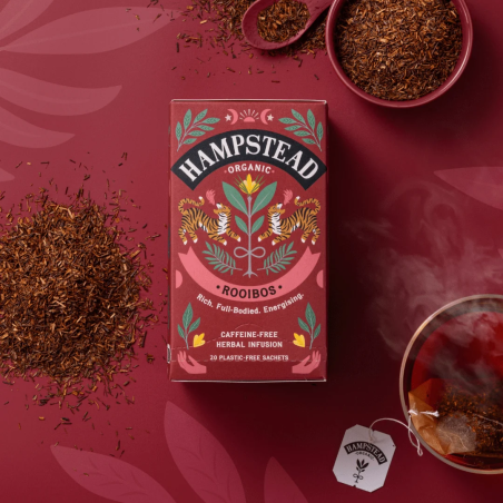 Rooibos Ecológico Hampstead | Sin Cafeína | 20 Bolsitas