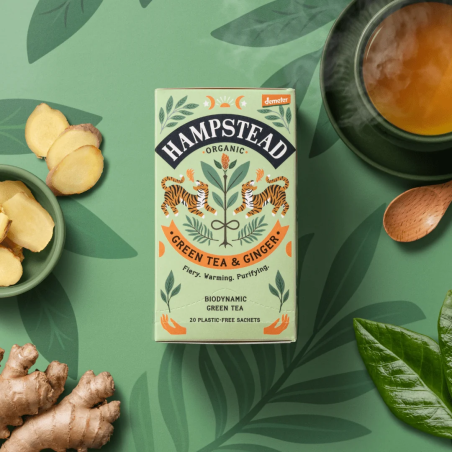 Té Verde con Jengibre Ecológico Hampstead | 20 Bolsitas