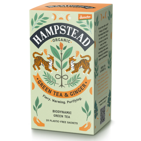 Té Verde con Jengibre Ecológico Hampstead | 20 Bolsitas
