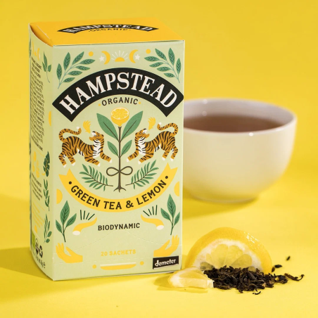 Té Verde con Limón Ecológico Hampstead | 20 Bolsitas