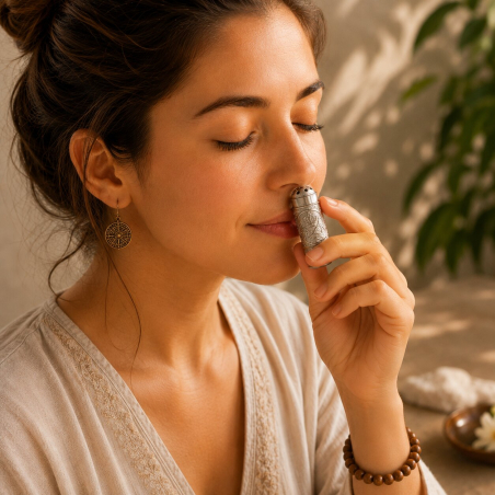 Inhalador de Hierbas para Pranayama y Yoga | Yogaes