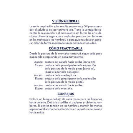 Las cartas del Yoga