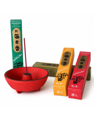 Incensario Fuente Iwachu con 4 Inciensos Morning Star | Yogaes