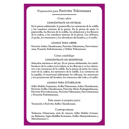 CARTAS de secuencias de yoga