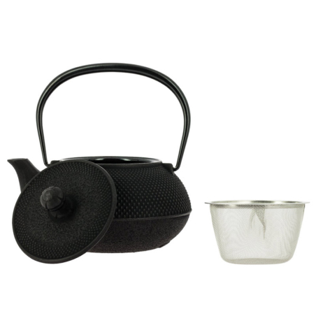 Tetera japonesa Iwachu Arare negra 650 ml