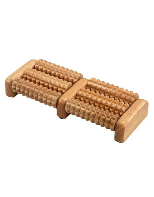 Rodillo Masajeador de Pies de Madera 6 Rodillos | Yogaes
