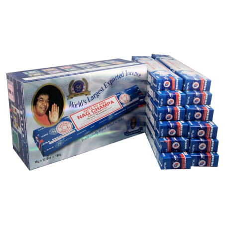 Incienso Satya Sai Baba Nag Champa Original Caja 12 x 15 g | Yogaes