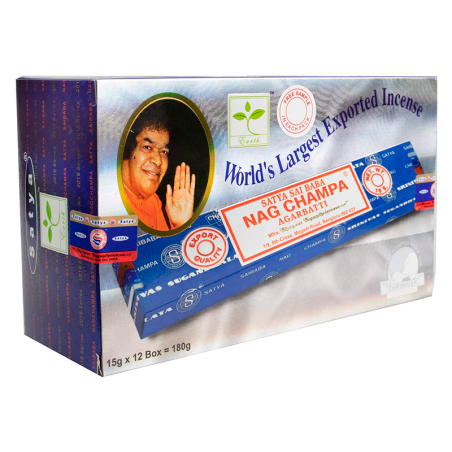 Incienso Satya Sai Baba Nag Champa Original Caja 12 x 15 g | Yogaes