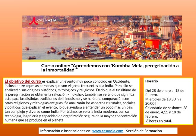 Curso Kumbha Mela de Casa Asia
