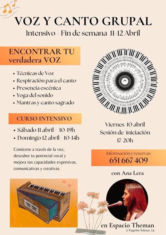 Intensivo de Voz y Canto Grupal