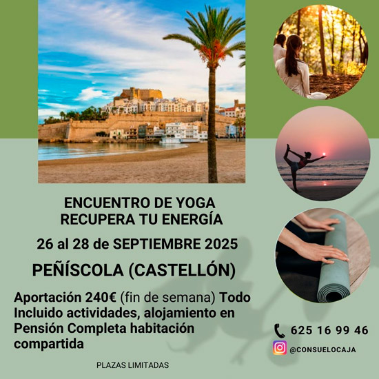 Encuentro de Yoga. Recupera tu energa en Pescola