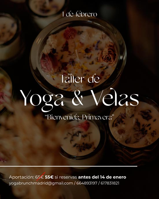 Taller de yoga y velas