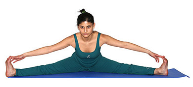Postura del ángulo abierto - UPAVISTHA KONASANA