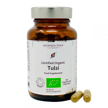 Cpsulas Ayurvdicas de Tulsi, orgnicas