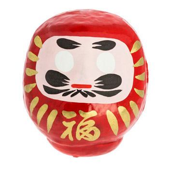 Daruma rojo suerte