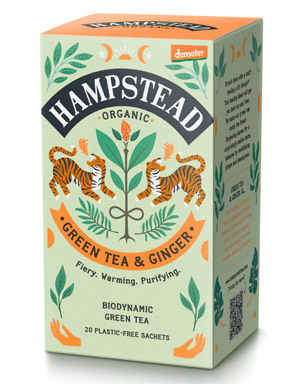 T� verde y jengibre org�nico Hampstead