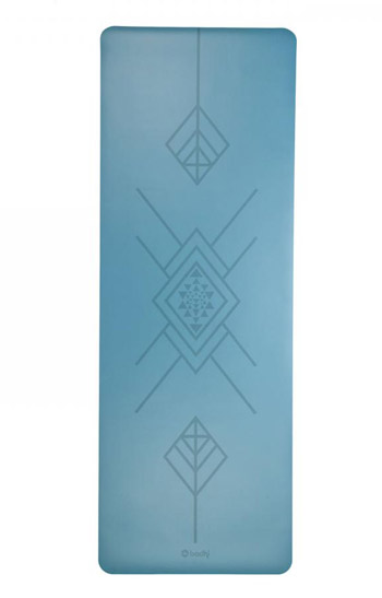 Esterilla de yoga Phoenix azul tribal 4 mm