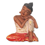 Buda madera serenidad
